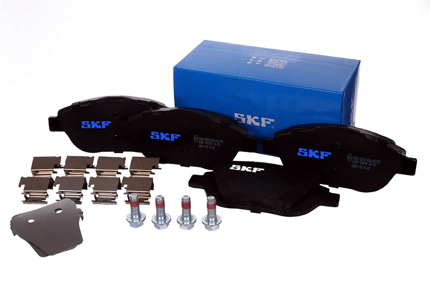 Комплект тормозных колодок, дисковый тормоз - VKBP 80098 SKF